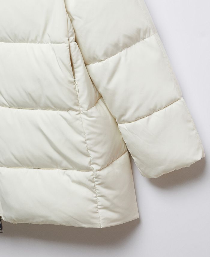 MANGO Women's Hood Quilted Coat Macy's