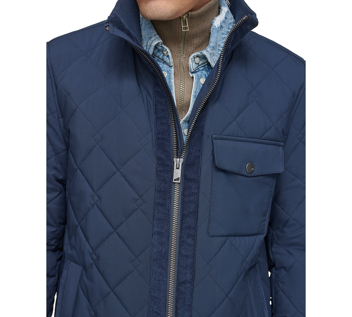 Marc New York Men's Amberg Chain Link Mini Quilt Jacket