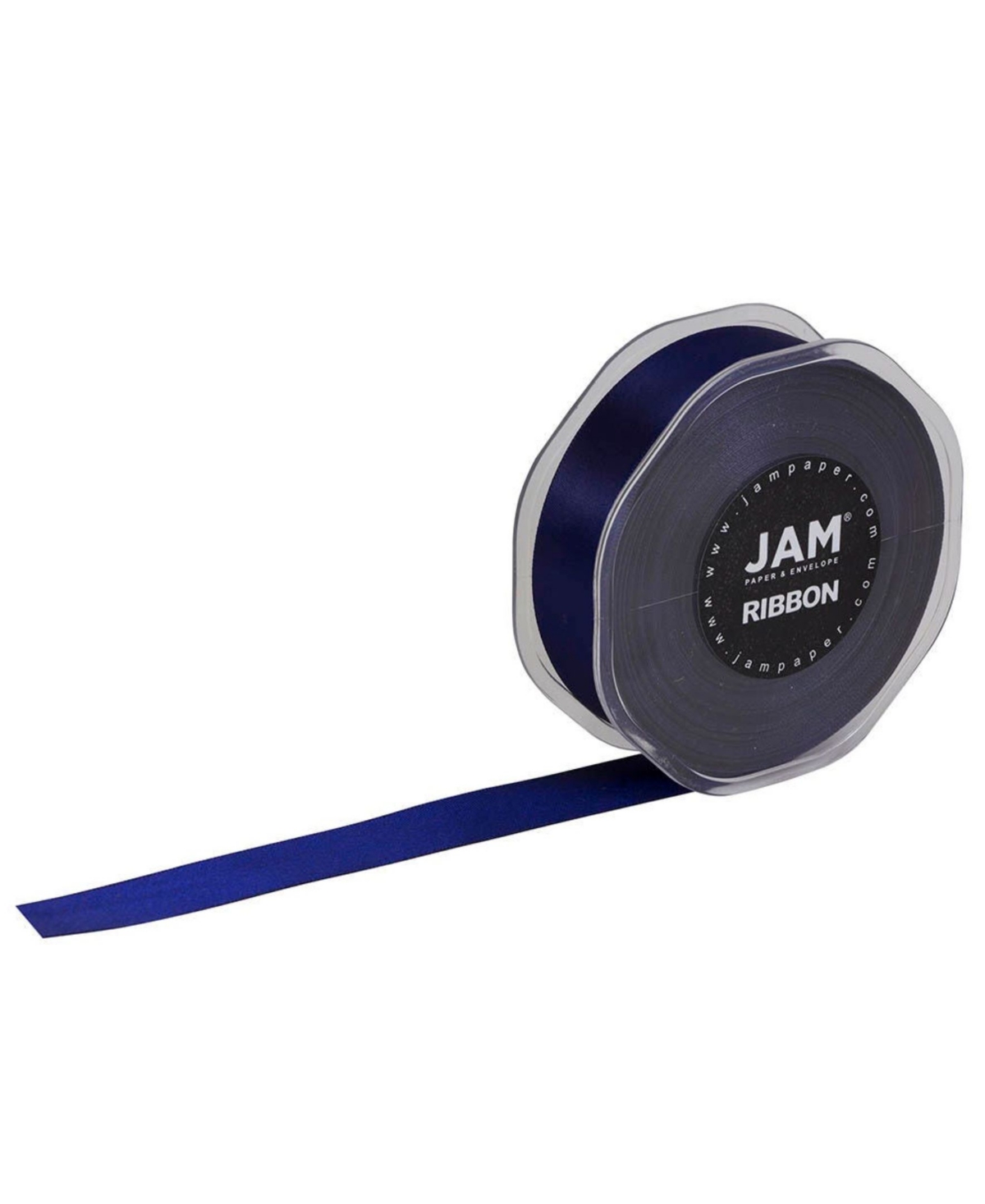 Shop Jam Paper Double Faced Satin Ribbon In Navy