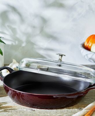 Cast Iron 3.5-Qt Braiser with Glass Lid