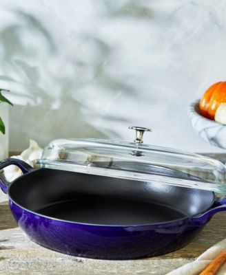 Cast Iron 3.5-Qt Braiser with Glass Lid