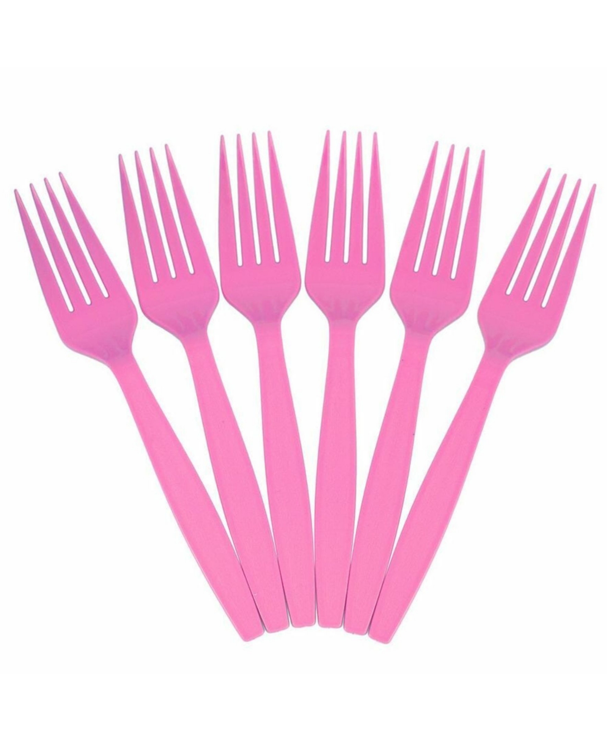 Shop Jam Paper Big Party Pack Of Premium Plastic Forks In Fuchsia