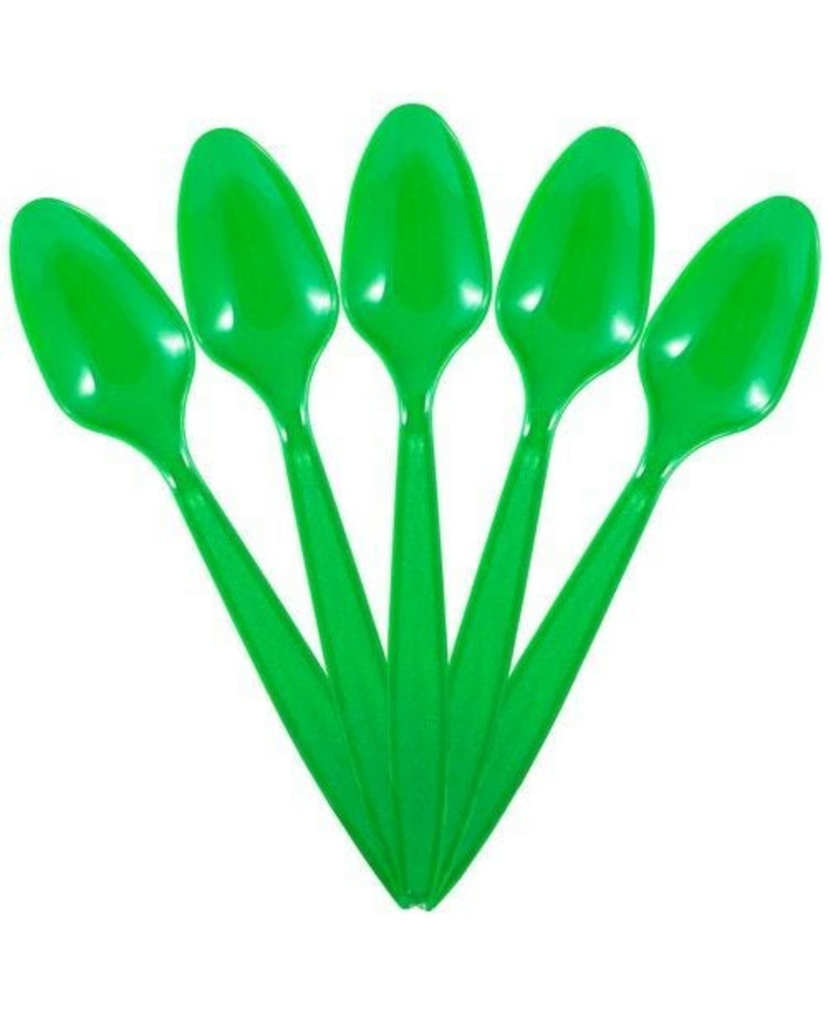 Shop Jam Paper Big Party Pack Of Premium Plastic Spoons In Green