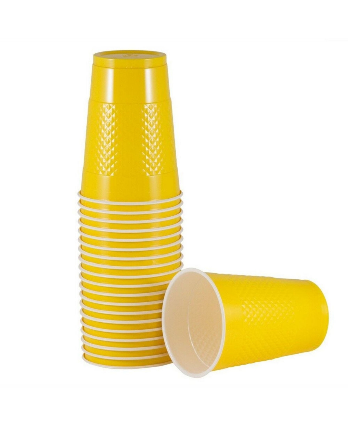 Jam Paper Plastic Party Cups In Yellow
