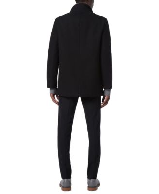 Marc New York Men's Brooks Melton Wool Car Coat with Faux