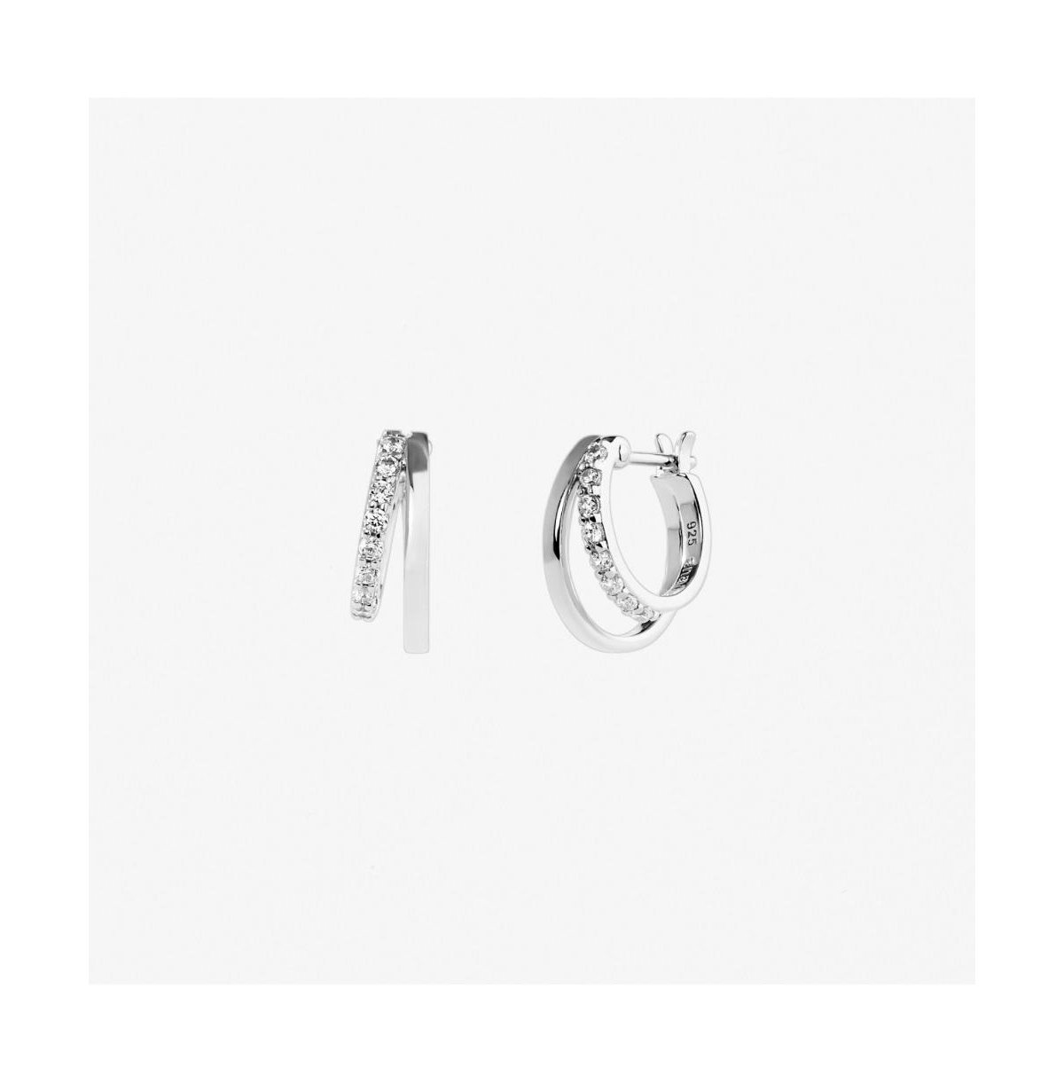 Double Hoop Earrings - Toda Silver - Gold