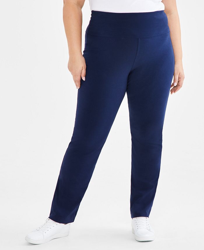 Style & Co Plus Size High-Rise Bootcut Leggings, Created for Macy's ...