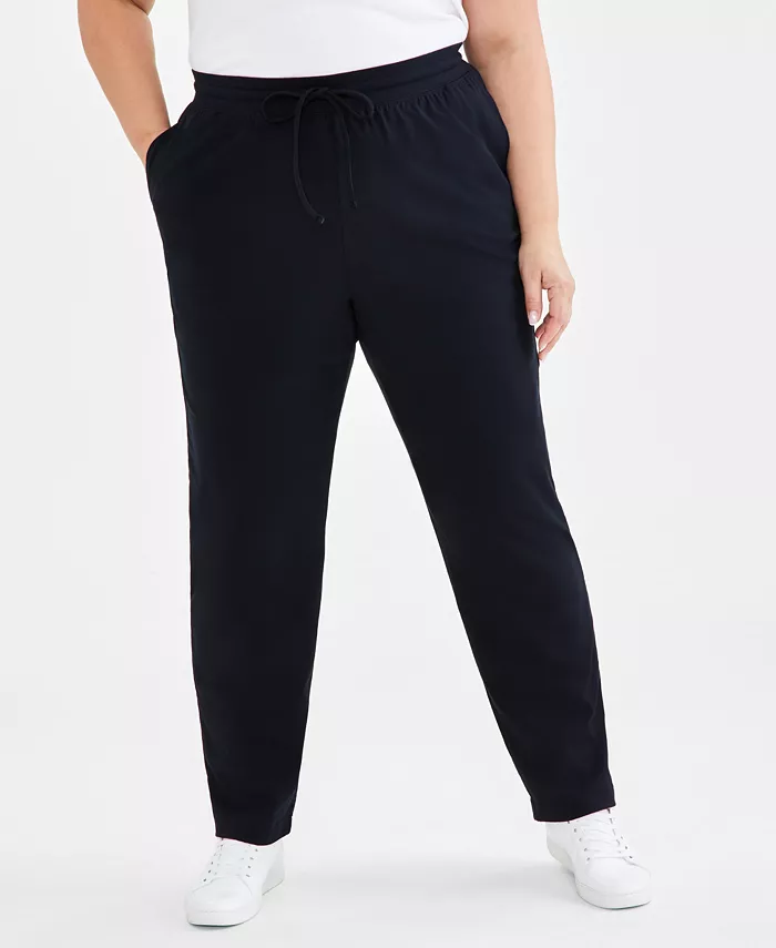 Women's Mid Rise Drawstring-Waist Sweatpants - thumbnail 4