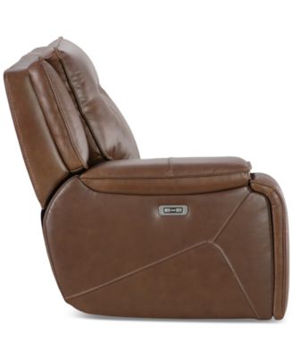 CLOSEOUT! Hansley 39" Zero Gravity Leather Power Recliner, Created for Macy's
