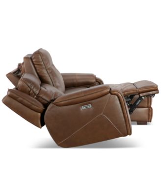 CLOSEOUT! Hansley 3-Pc. Zero Gravity Leather Sectional with Power Recliner and Chaise, Created for Macy's