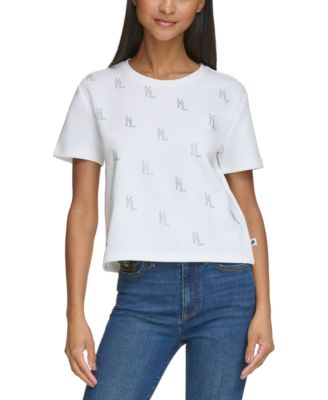Women's Monogrammed Studded T-Shirt