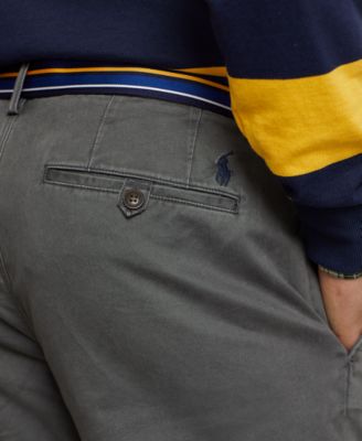 Men's Straight-Fit Washed Stretch Chino Pants