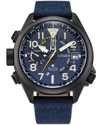 Citizen Men s Men s Promaster Land Eco Drive Navy Nylon Strap Watch 47mm Macy s