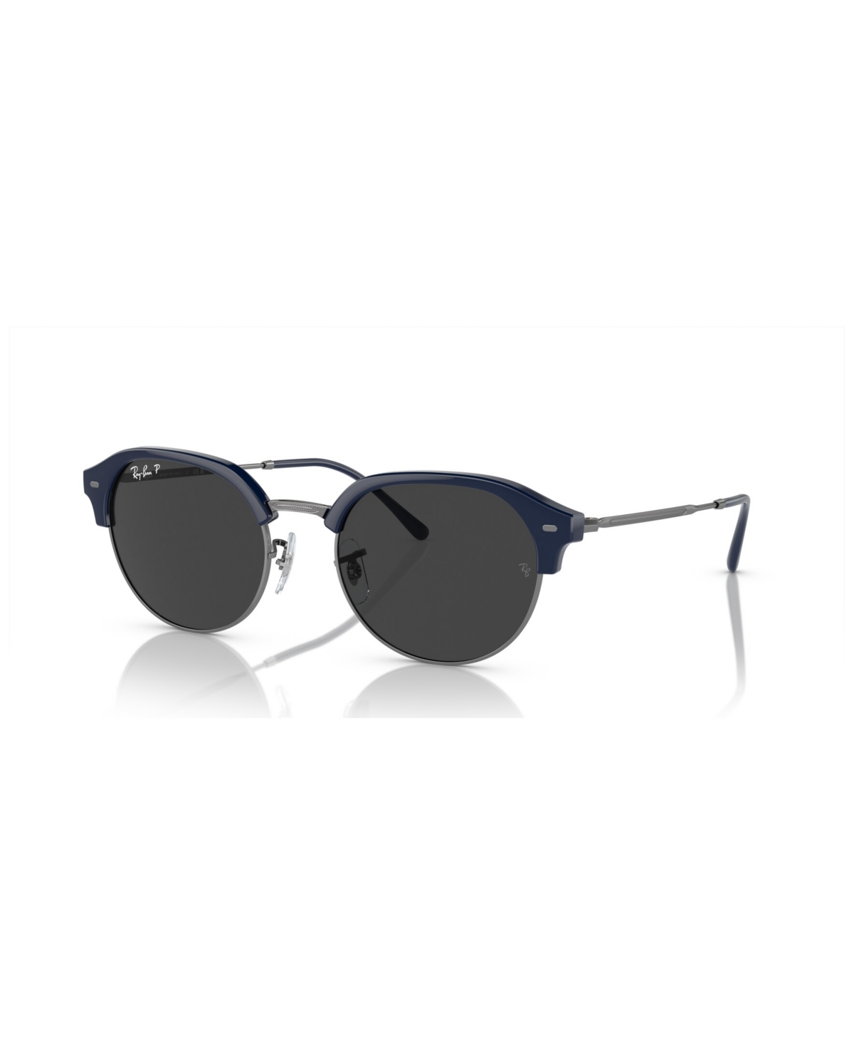 Ray Ban Unisex Polarized Sunglasses, Rb4429 In Blue On Gunmetal