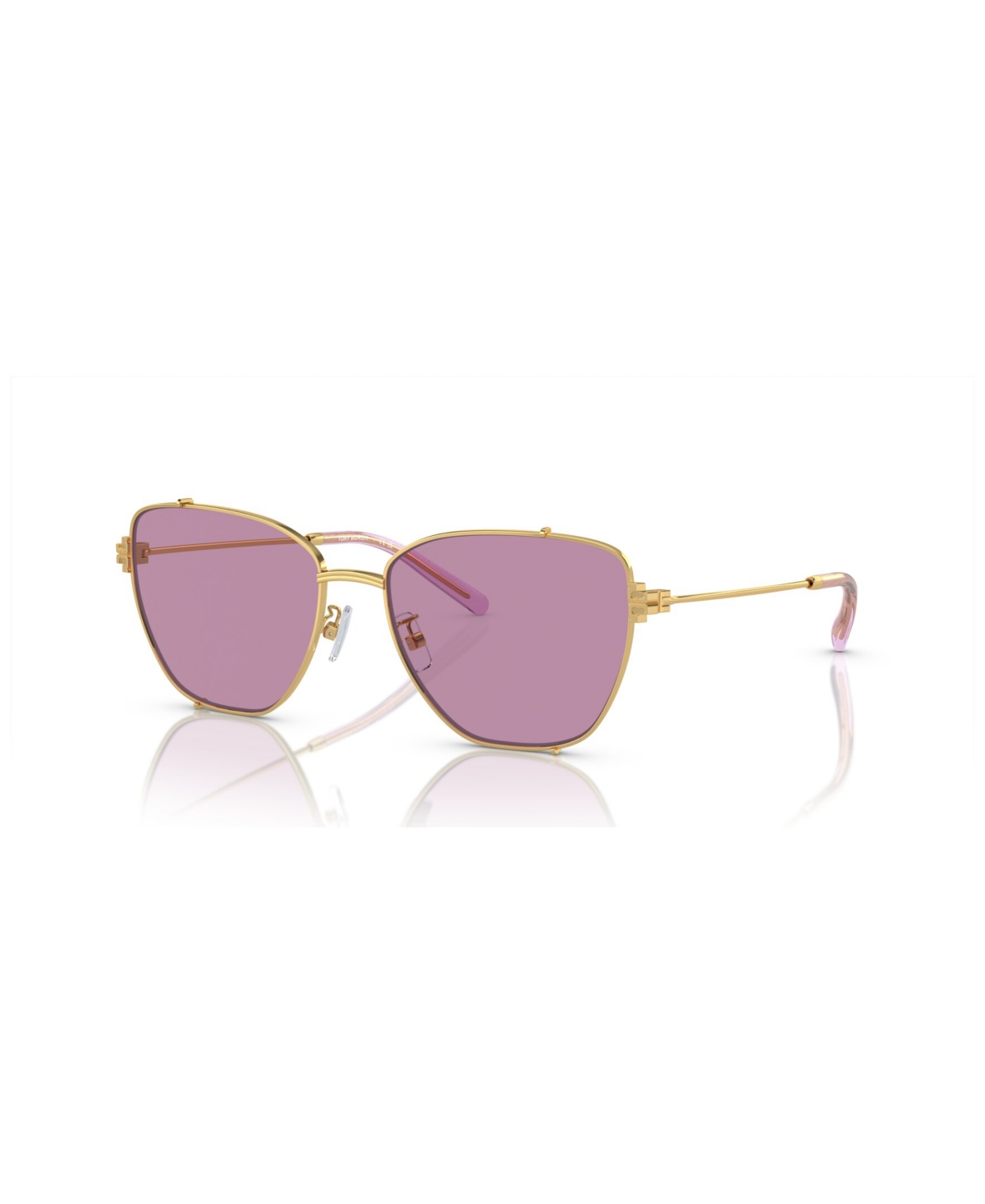 Tory Burch Women's Sunglasses, Mirror Ty6105 In Shiny Gold