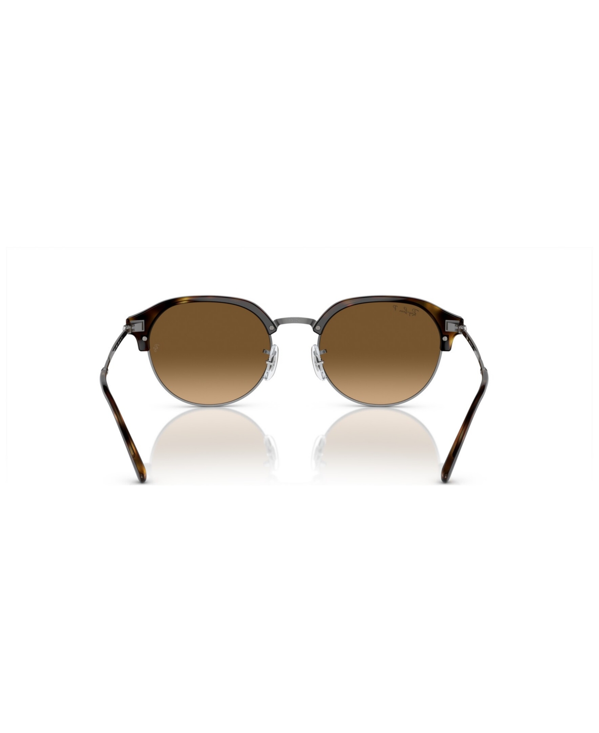 Ray Ban Rb4429 Sunglasses Gunmetal Frame Brown Lenses Polarized 55-20 In Havana On Gunmetal