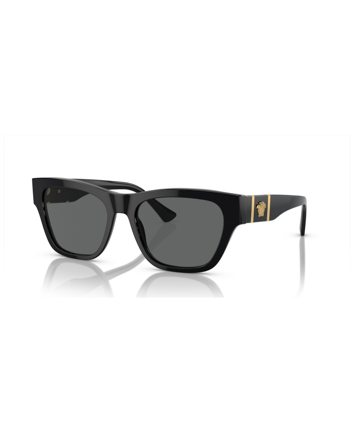 Versace Men's Low Bridge Fit Sunglasses Ve4457f In Black