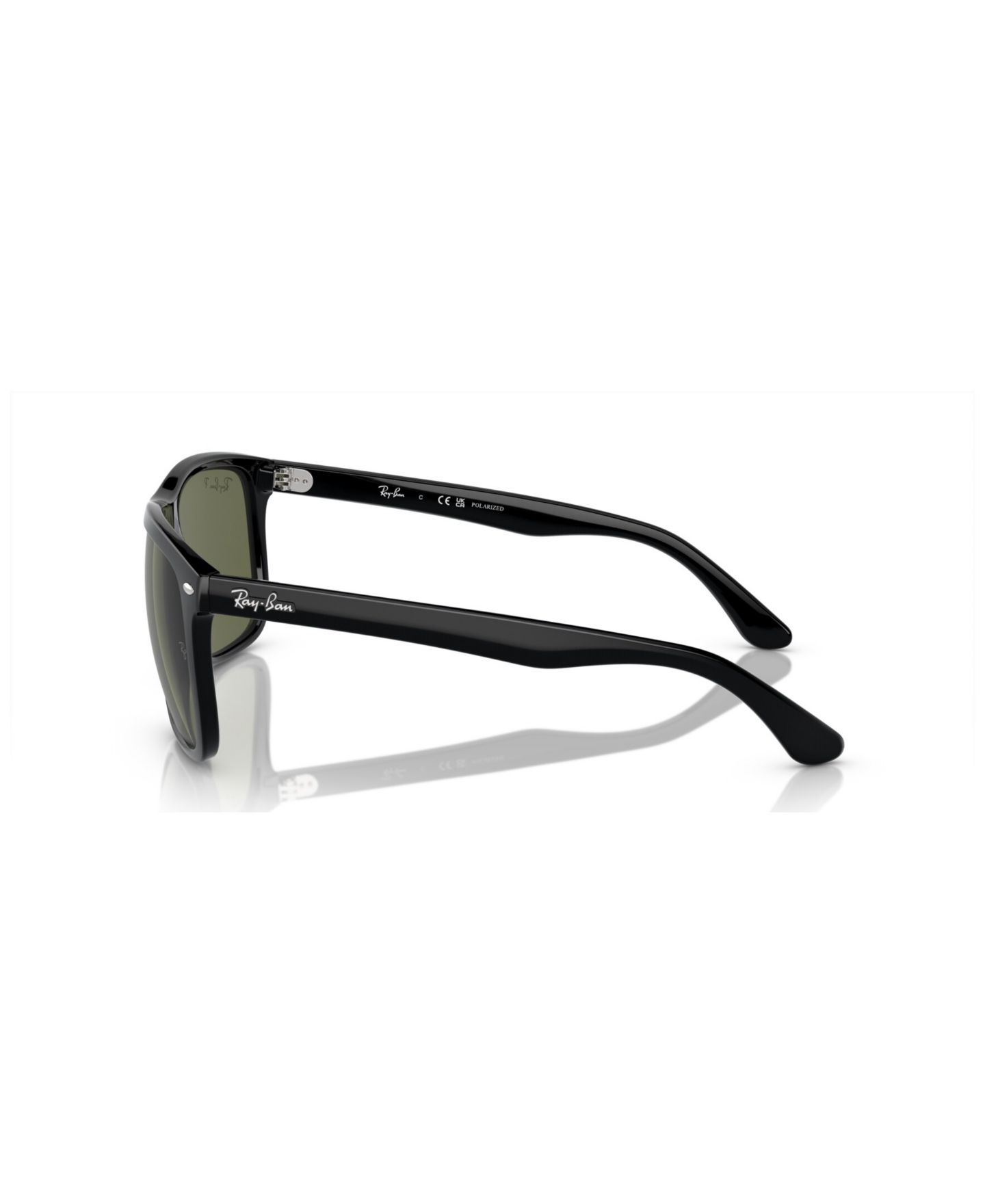 Солнцезащитные очки Ray-Ban Unisex Boyfriend Two Polarized Sunglasses, RB4547, цвет: Чёрный — фото 5