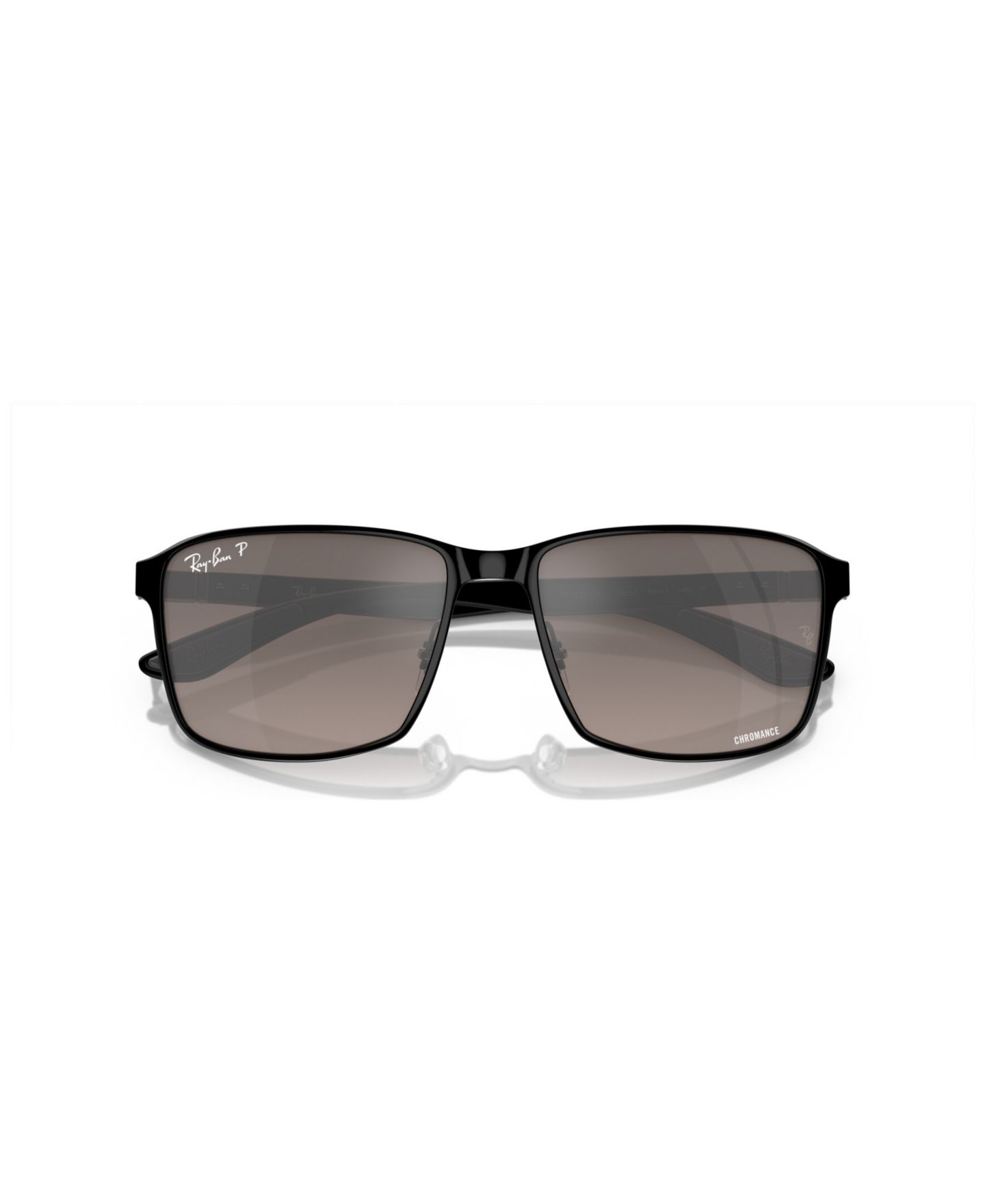 Солнцезащитные очки Ray-Ban Unisex Polarized Sunglasses, Mirror Gradient Polar RB3721CH, цвет: Чёрный — фото 6