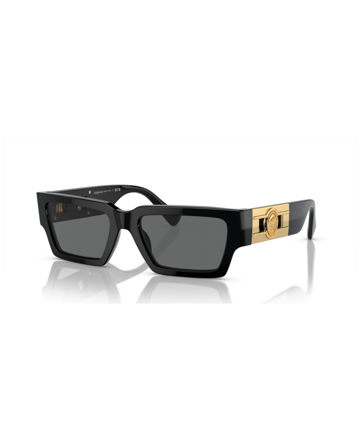 Versace Unisex Low Bridge Fit Sunglasses Ve4459f In Black