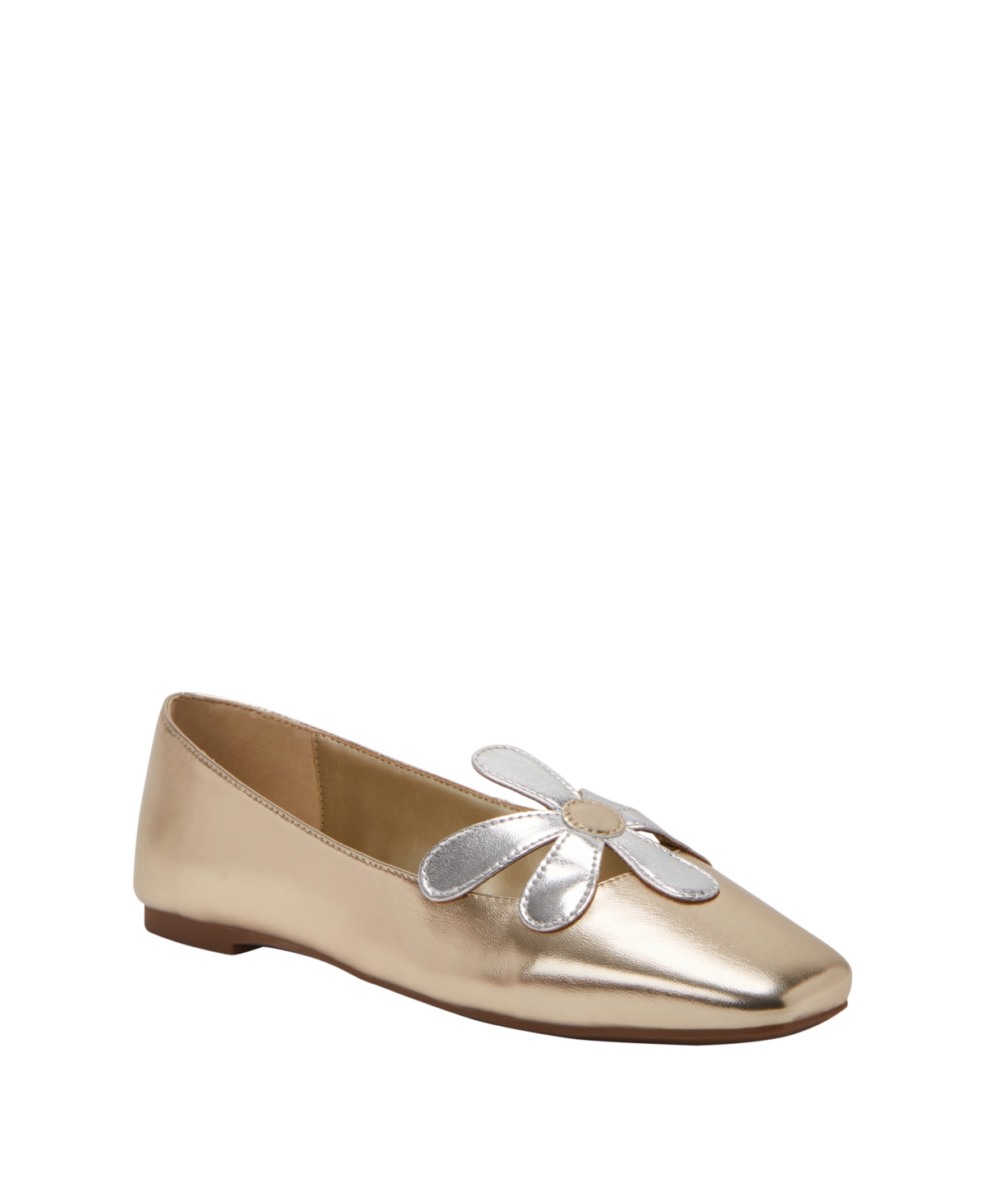 Shop Katy Perry Women's The Evie Daisy Ballet Flats In Gold
