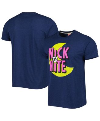 Men's and Women's  Navy Nick at Nite  Tri-Blend T-shirt