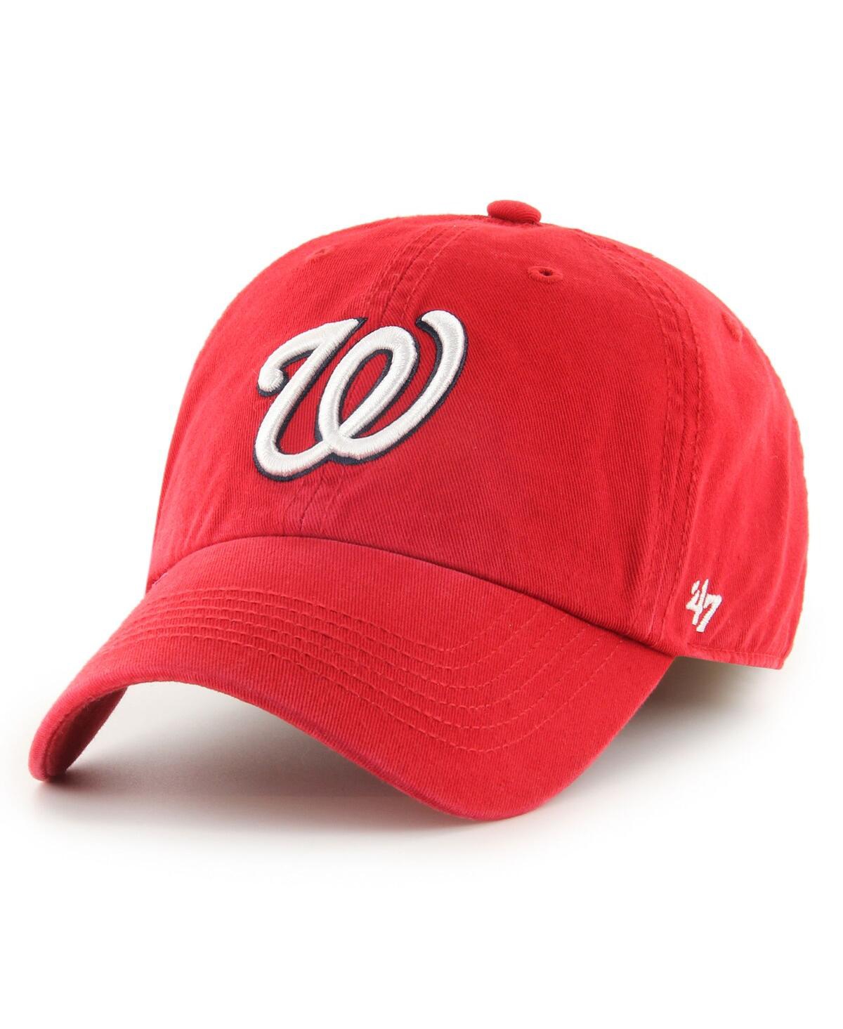 47 Brand Men's ' Red Washington Nationals Franchise Logo Fitted Hat
