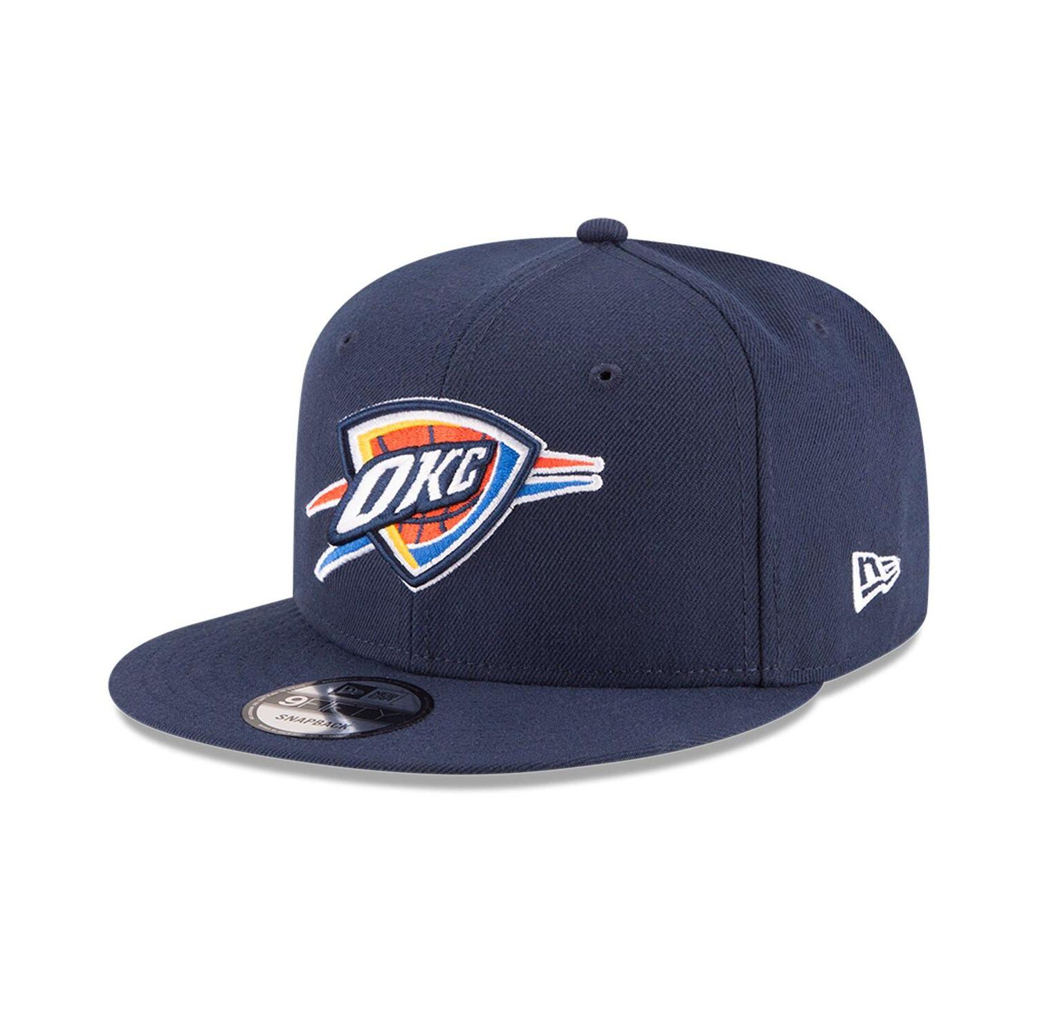 Men's Navy Oklahoma City Thunder Official Team Color 9FIFTY Adjustable Snapback Hat