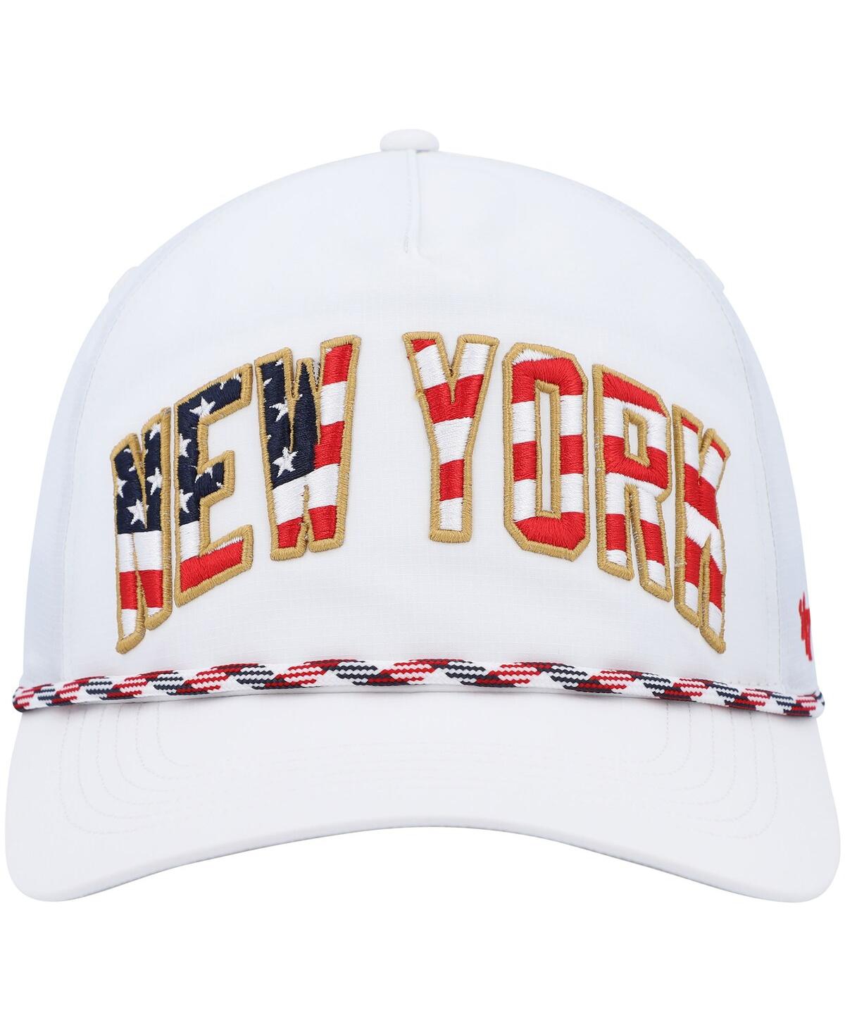Shop 47 Brand Men's ' White New York Giants Hitch Stars And Stripes Trucker Adjustable Hat