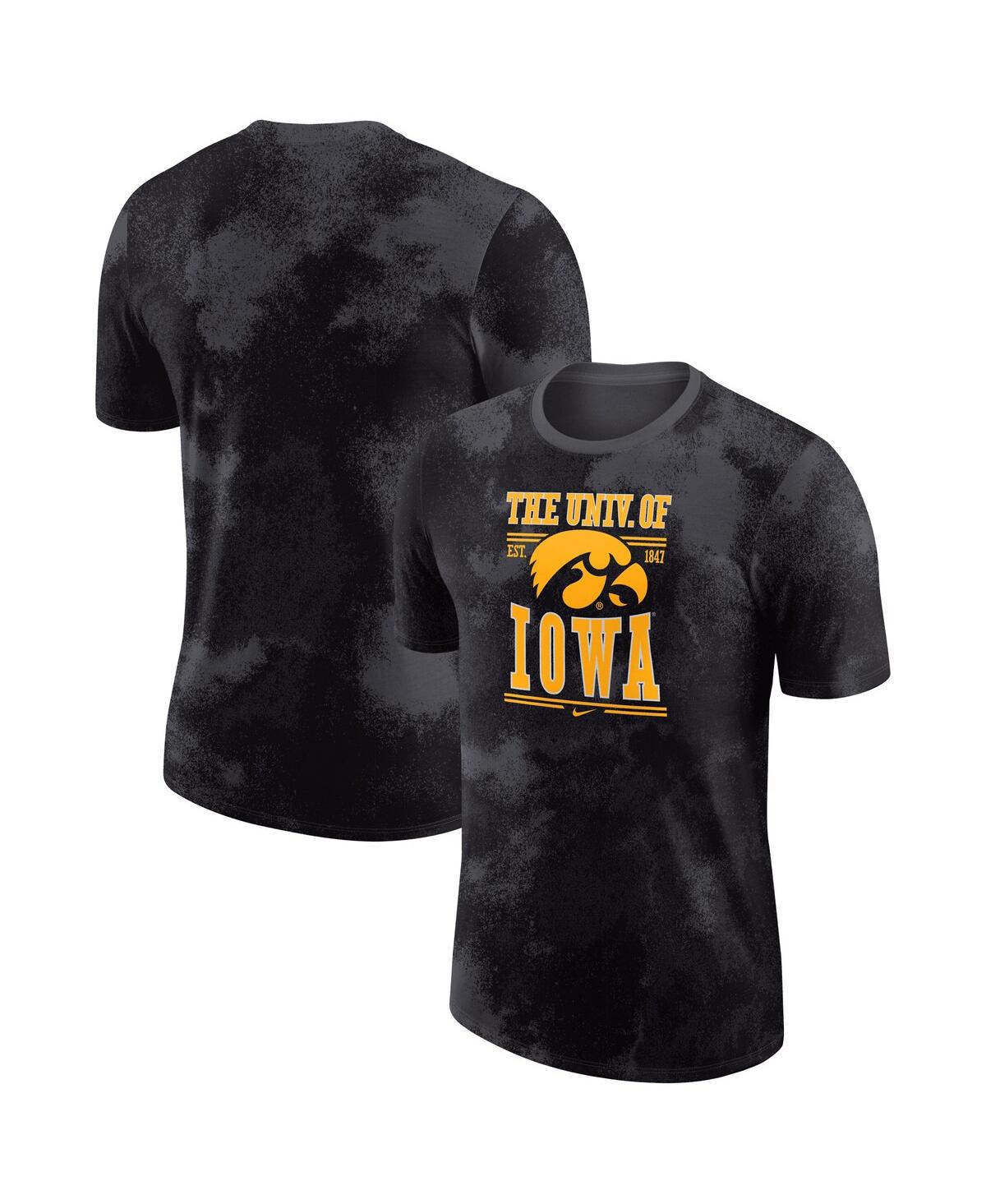Nike Anthracite Iowa Hawkeyes Team Stack T-shirt In Anthracite