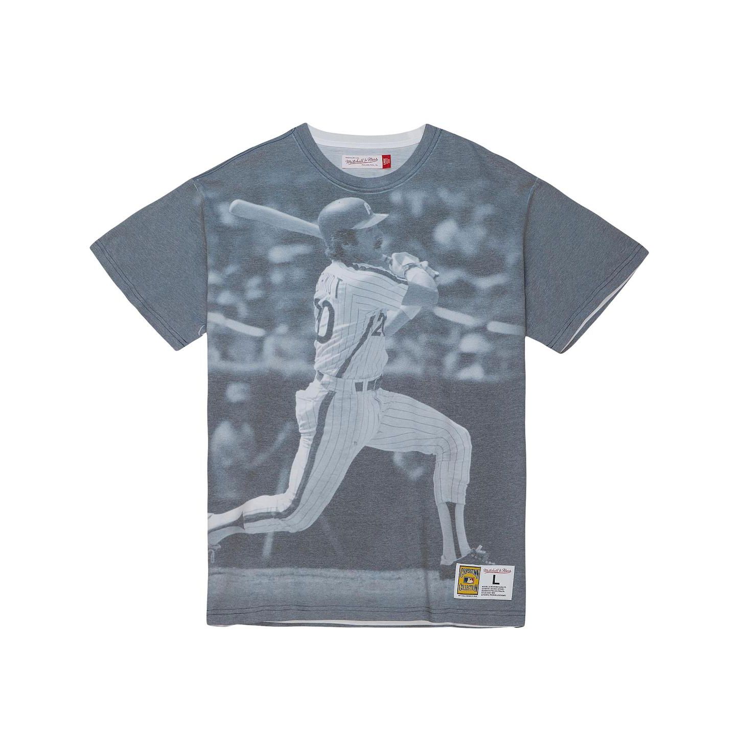 Мужская футболка Mitchell & Ness Mike Schmidt Philadelphia Phillies Cooperstown Collection Highlight Sublimated Player Graphic — фото 3