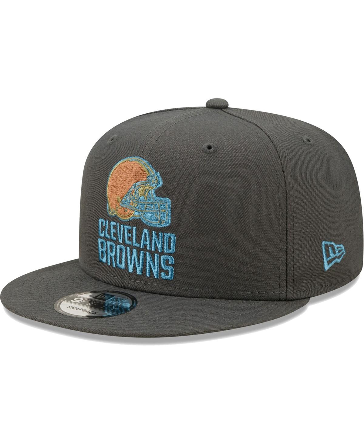 Shop New Era Men's  Graphite Cleveland Browns Color Pack Multi 9fifty Snapback Hat