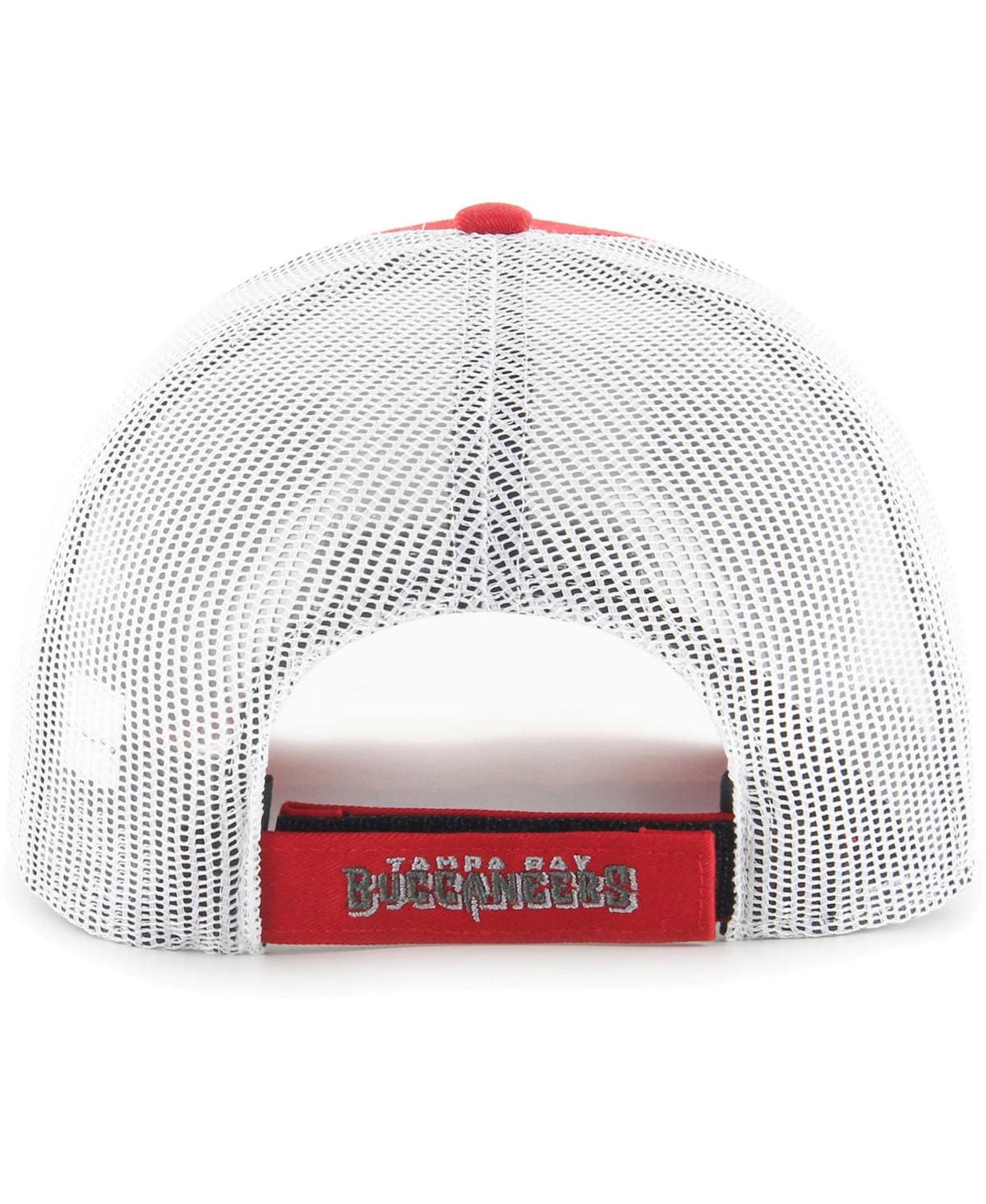 47 Brand Men's ' Red, White Tampa Bay Buccaneers Drifter Adjustable Trucker Hat In Red,white