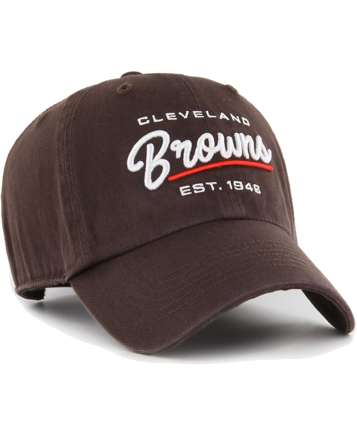 Shop 47 Brand Women's ' Brown Cleveland Browns Sidney Clean Up Adjustable Hat