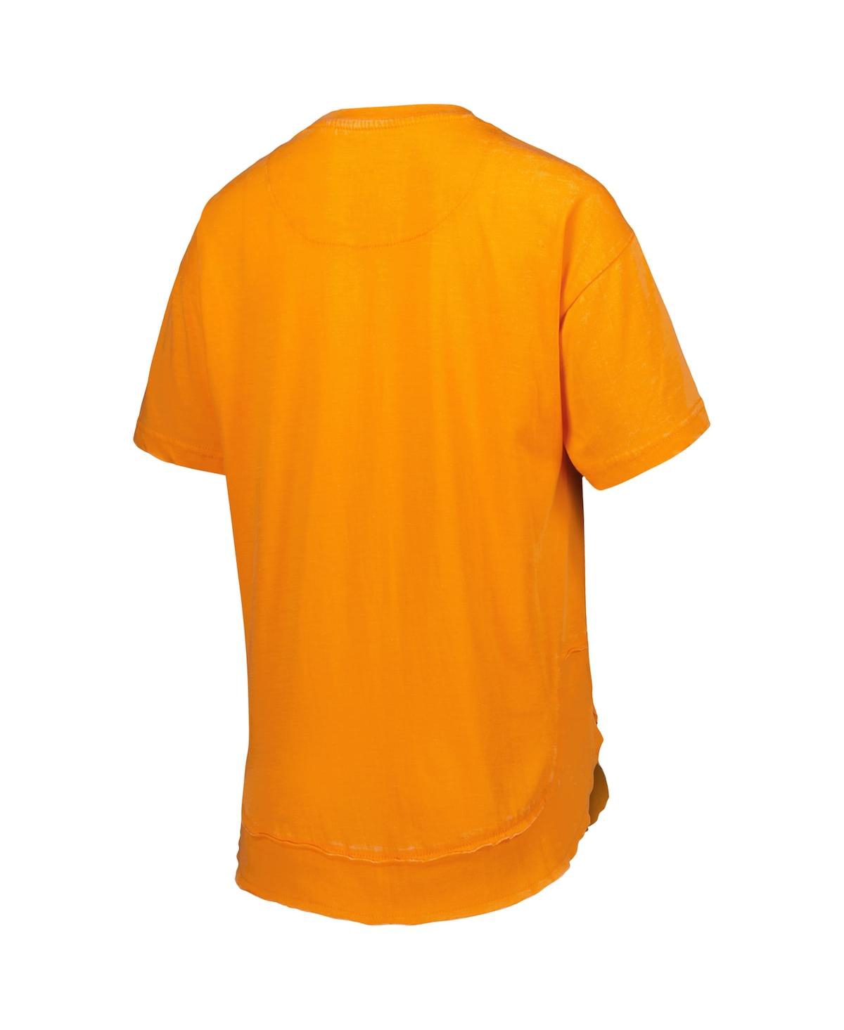 PRESSBOX WOMEN'S PRESSBOX TENNESSEE ORANGE TENNESSEE VOLUNTEERS ARCH PONCHO T-SHIRT 