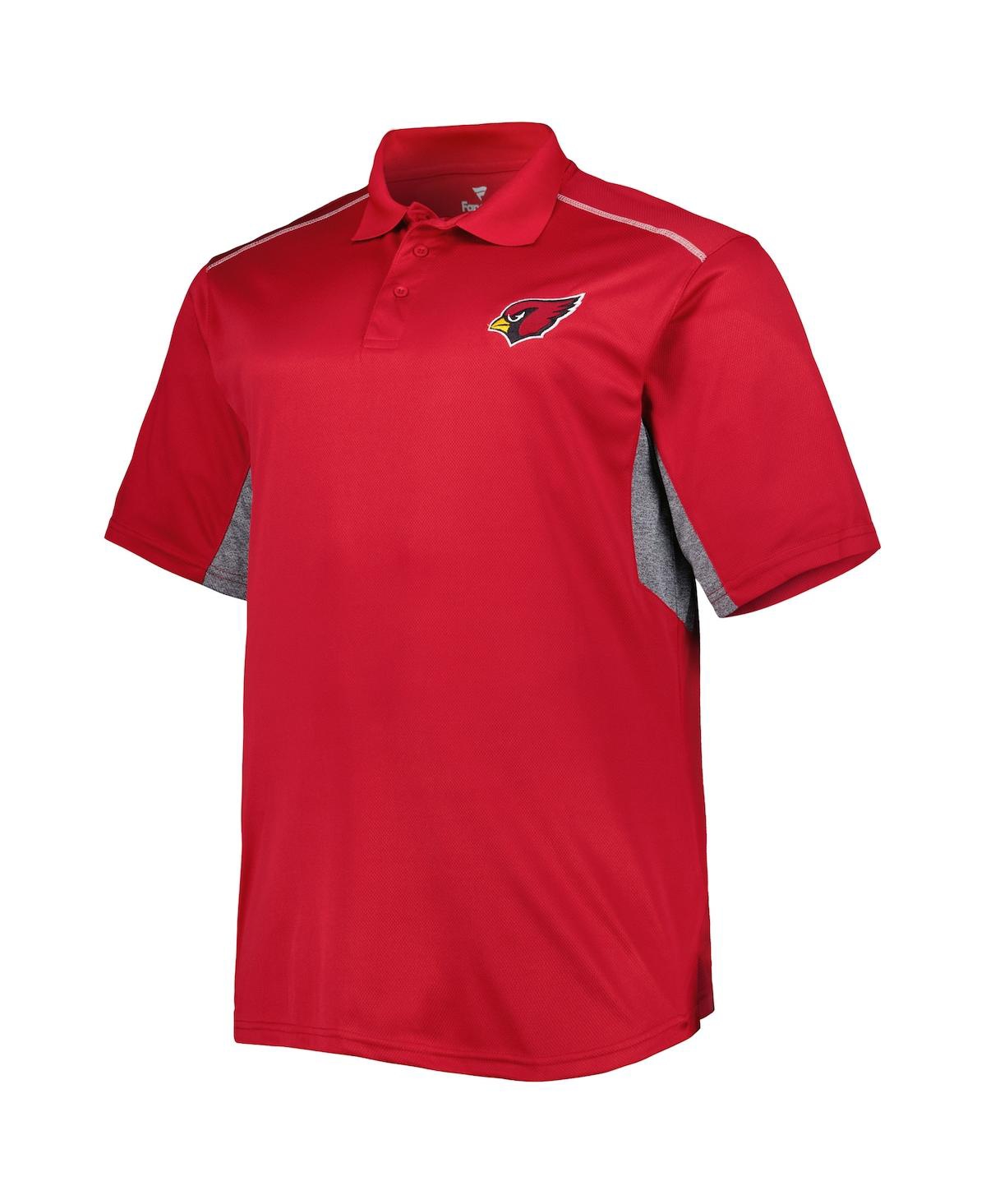 Men'sArizona Cardinals Big and Tall Team Color Polo Shirt - Cardinal