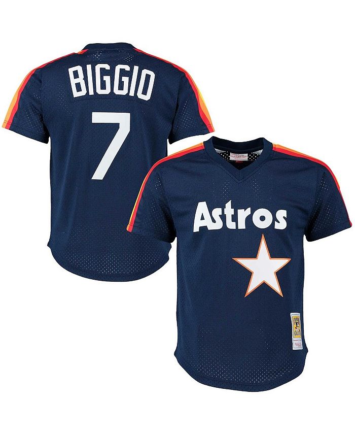 Mitchell & Ness Men's Craig Biggio Navy Houston Astros 1991 Cooperstown  Collection Mesh Big and Tall Pullover Jersey - Macy's
