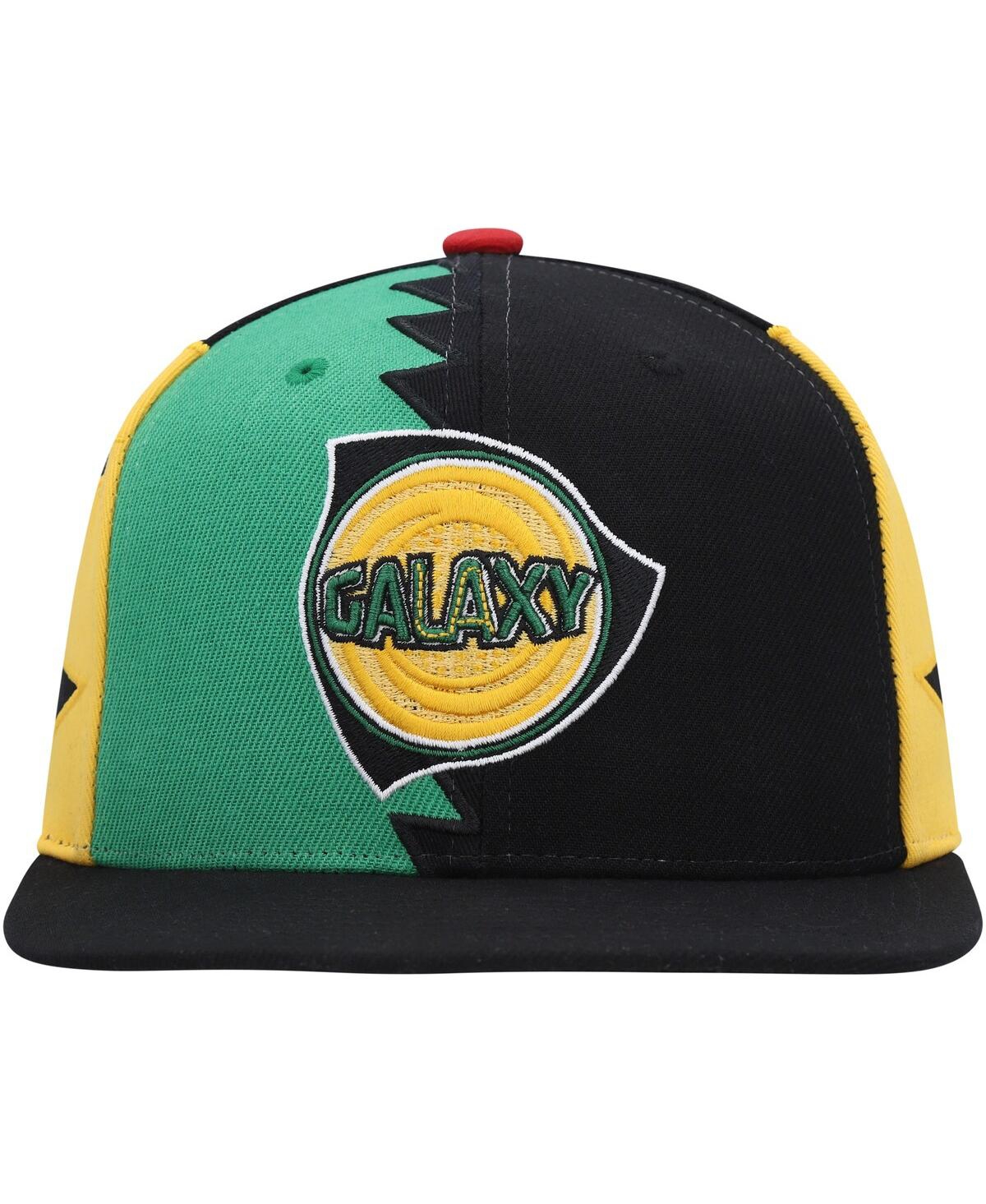 Men's Mitchell & NessLa Galaxy Jersey Hook Snapback Hat - Black