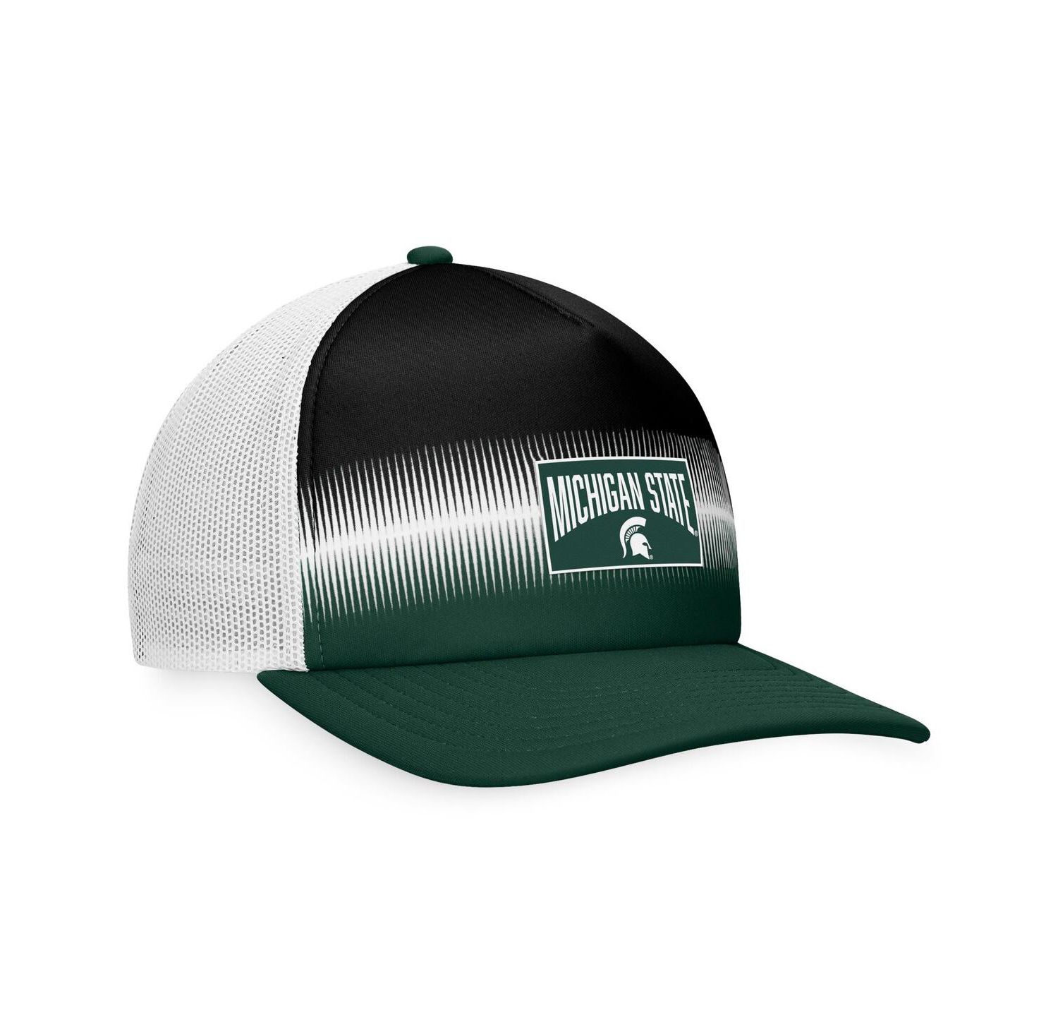 Men's Green, Black Michigan State Spartans Daybreak Foam Trucker Adjustable Hat