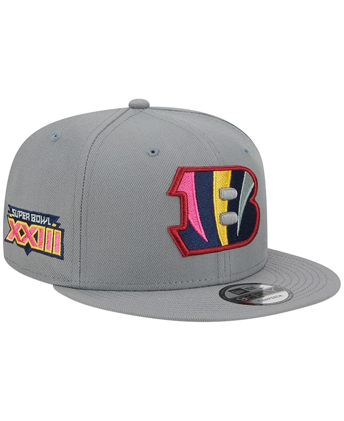 Shop New Era Men's  Gray Cincinnati Bengals Color Pack Multi 9fifty Snapback Hat