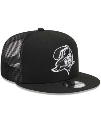 New Era Men's Black Tampa Bay Buccaneers Throwback Main Trucker 9FIFTY ...