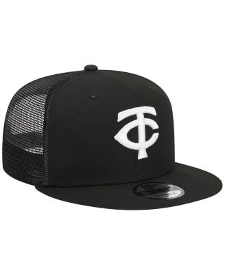 Men's Black Minnesota Twins Trucker 9FIFTY Snapback Hat