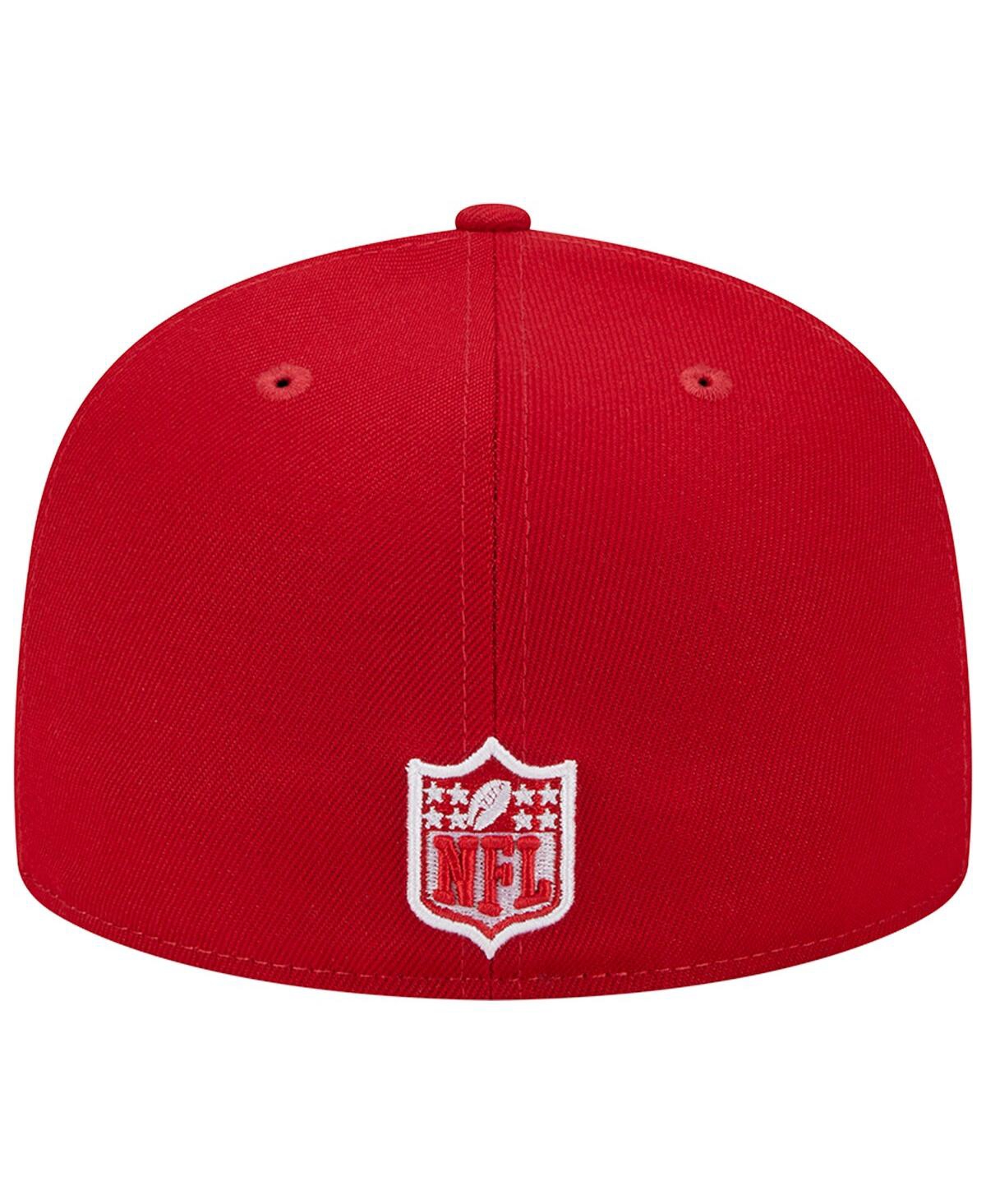 Men's New Era Scarlet England Patriots Super Bowl Xxxvi Main Patch 59FIFTY Fitted Hat