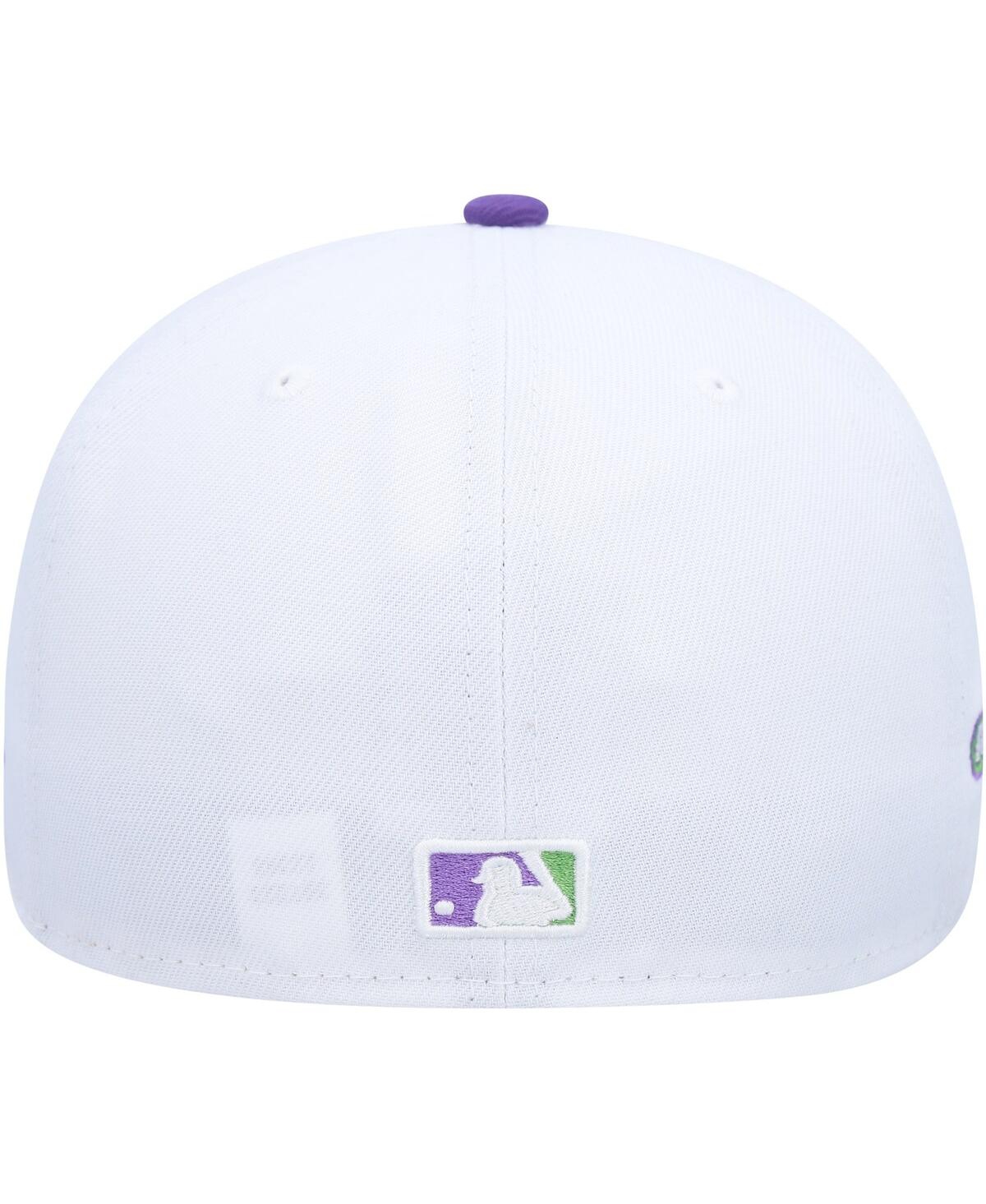 Men's New EraLos Angeles Angels 2002 World Series Side Patch 59FIFTY Fitted Hat - White