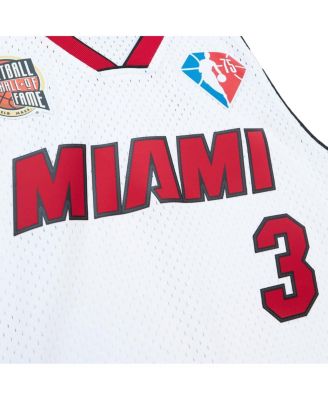 Men's and Women's Dwyane Wade White Miami Heat Hall of Fame Class of 2023 Throwback Swingman Jersey
