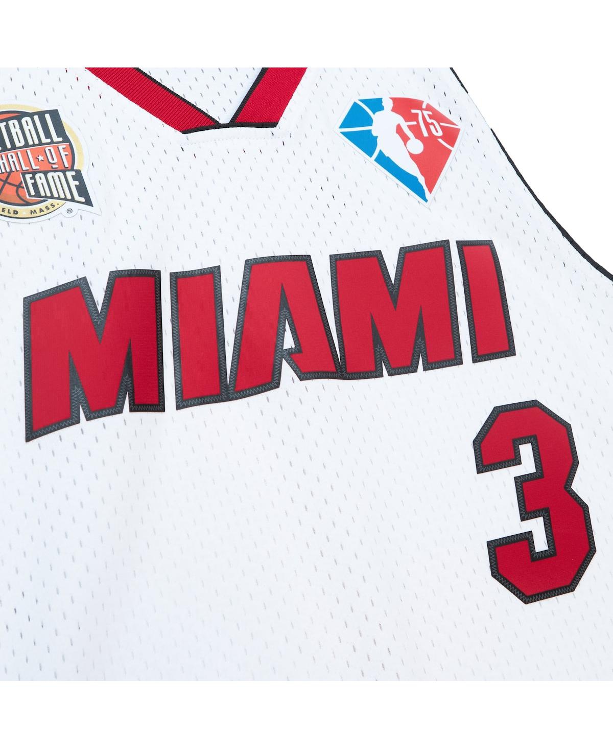 Men's and Women's Mitchell & Ness Dwyane WadeMiami Heat Hall of Fame Class of 2023 Throwback Swingman Jersey - White