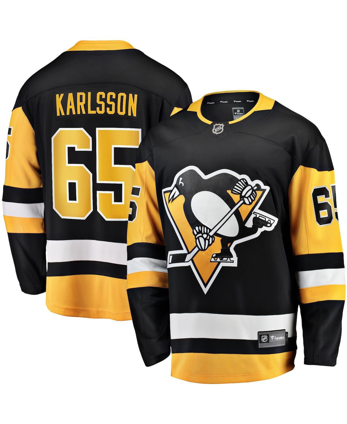 Men's Fanatics Erik KarlssonPittsburgh Penguins Home Breakaway Jersey - Black