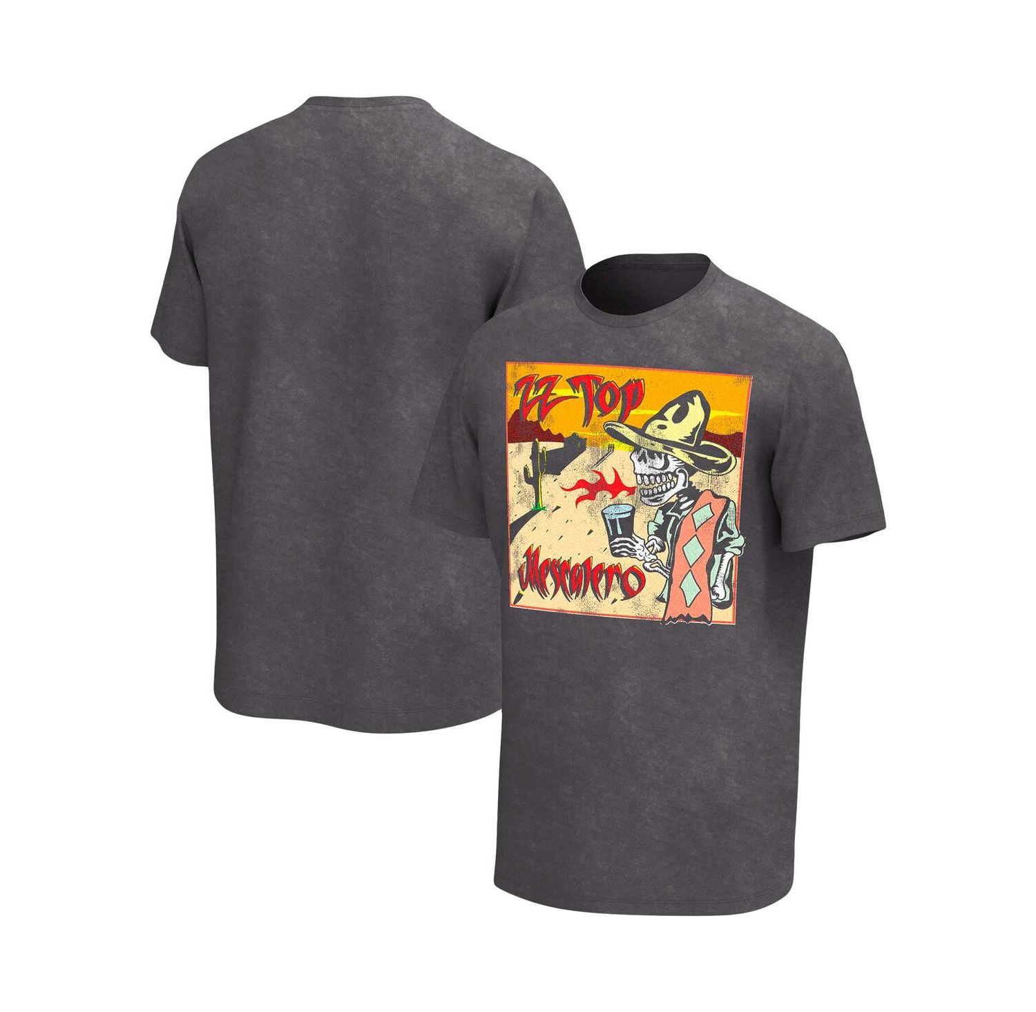 Men's Charcoal ZZ Top Mescalero Washed Graphic T-shirt