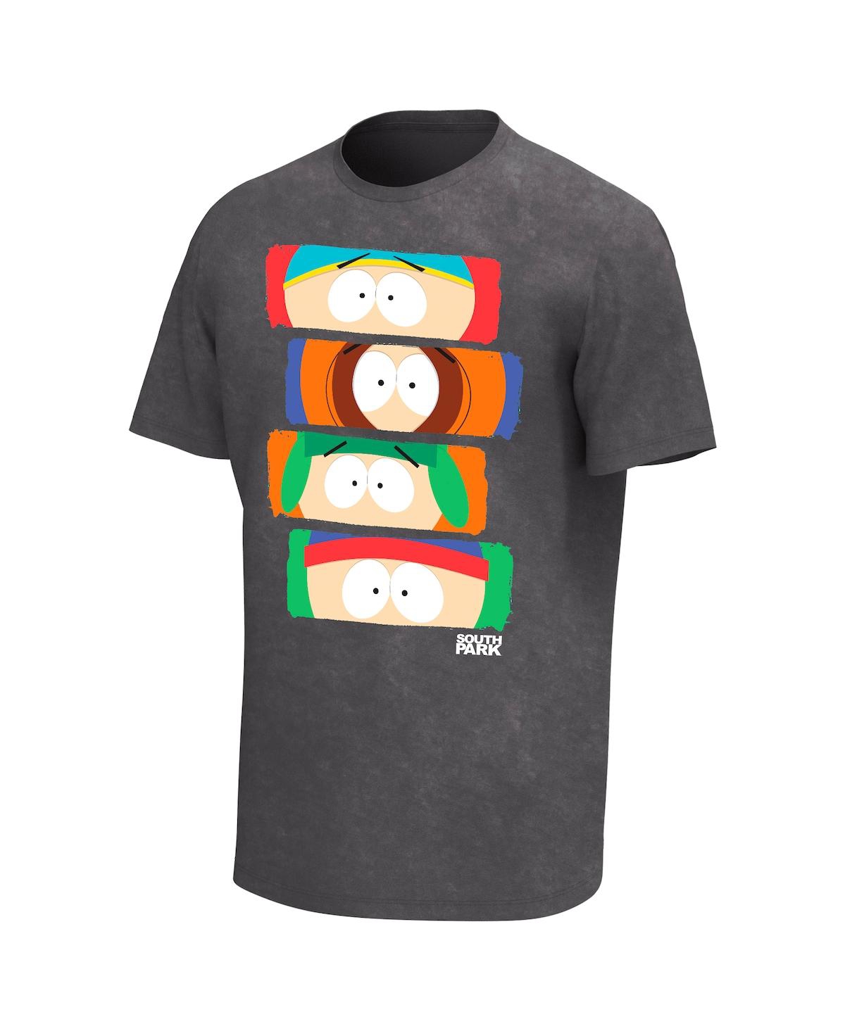 Shop Philcos Men's Black South Park Eyes Washed T-shirt