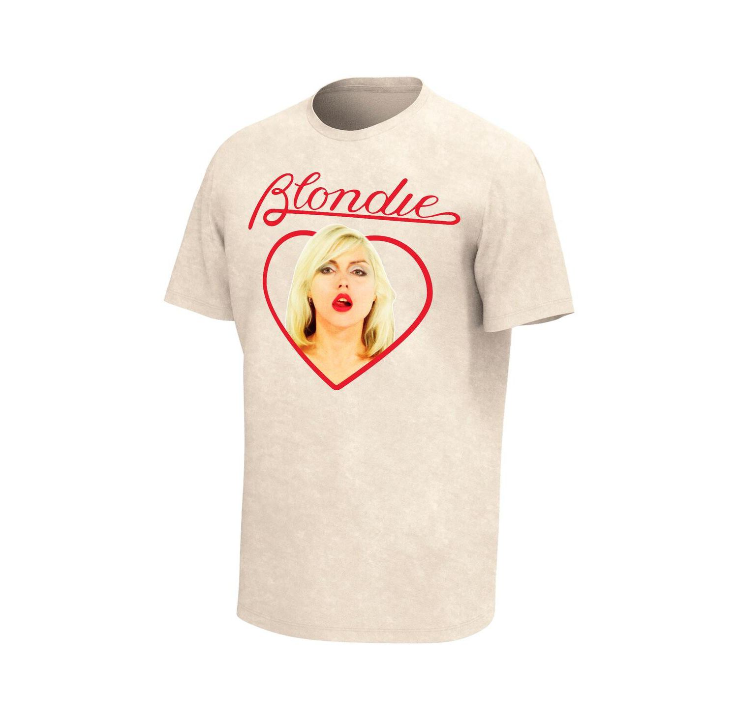 Men's Tan Blondie Heart Washed Graphic T-shirt